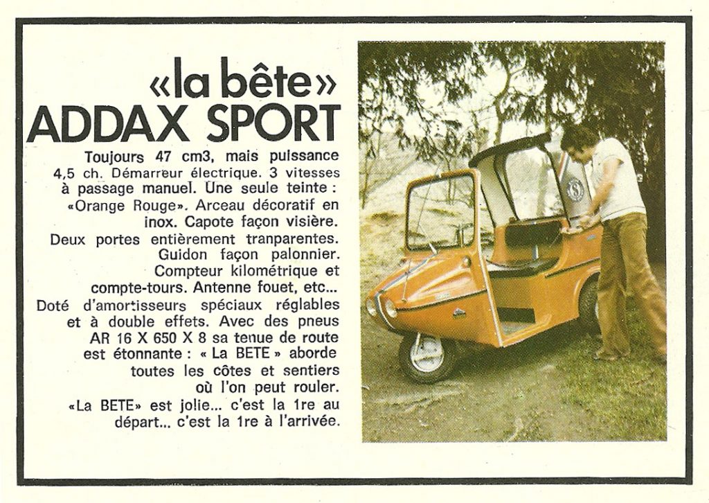 Addax Type 47 Version Sport