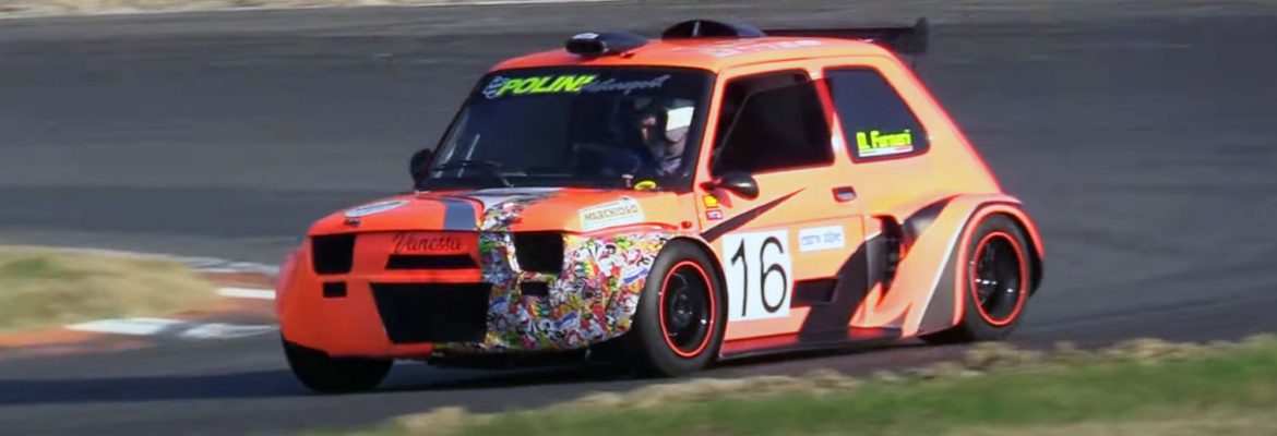 Fiat 126 Proto P2 With Honda CBR 100RR Engine On A Racing