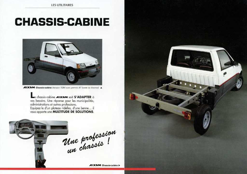 AIXAM 500UT chassis-cabine