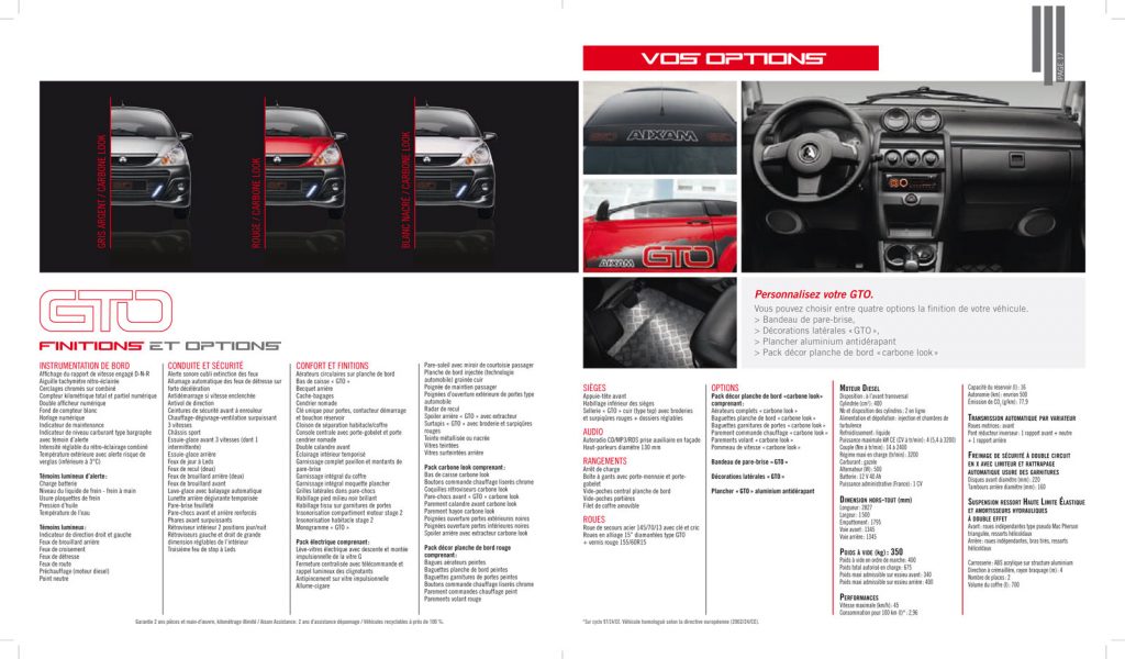 AIXAM GTO brochure