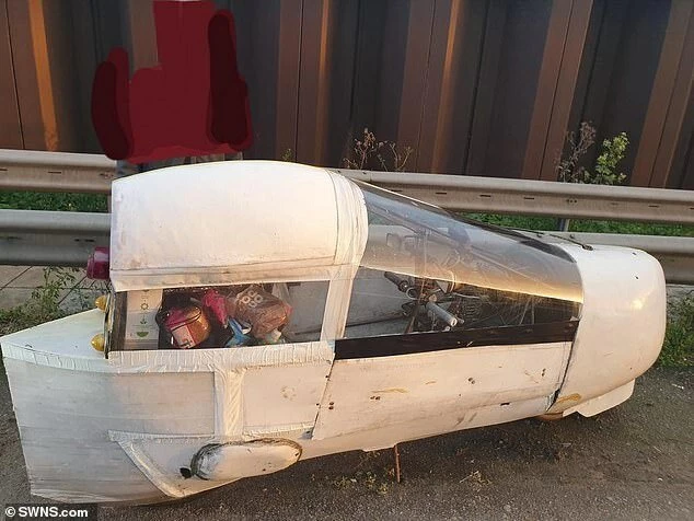 Unusual hybrid of motorcycle and car was stopped by the UK police