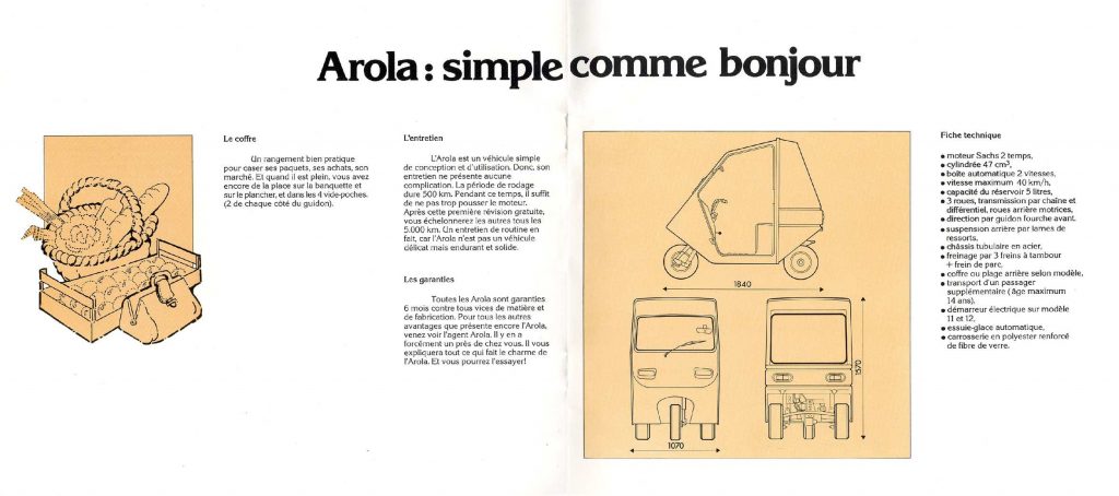 Arola TYpe 11-12 brochure