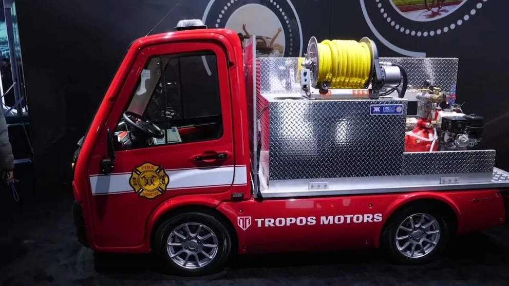 Panasonic and Tropos Motors presented a compact electric fire truck at the CES 2020 – photo 8