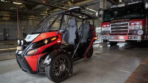 American firefighters will test a three-wheeled electric car Arcimoto Rapid Responder – photo 1