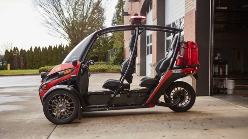 American firefighters will test a three-wheeled electric car Arcimoto Rapid Responder – photo 2