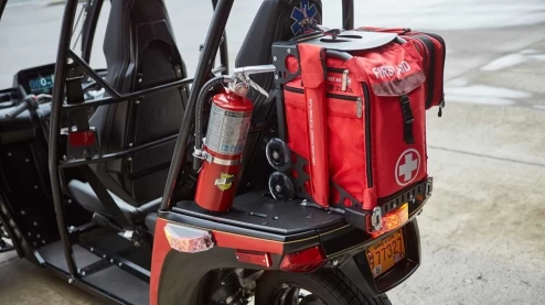 American firefighters will test a three-wheeled electric car Arcimoto Rapid Responder – photo 3