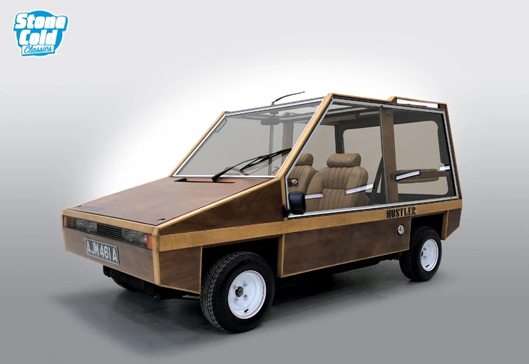 Rare wooden Hustler kit car from Aston Martin designer for sale