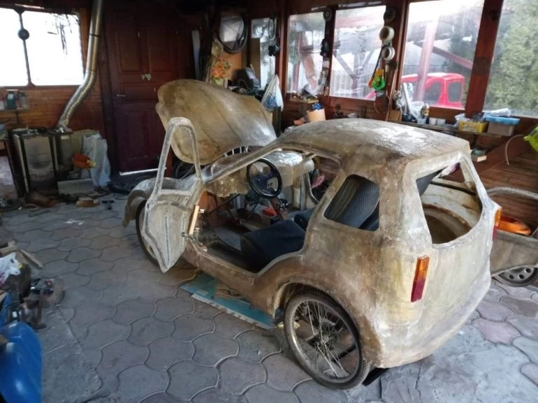 A man from Ukraine has created an electric car with a range of 120 km