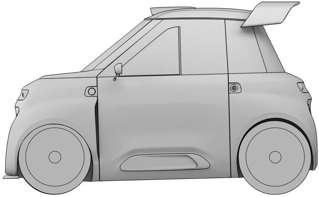 This is what the microcar looks like, which will be assembled at the ex ...