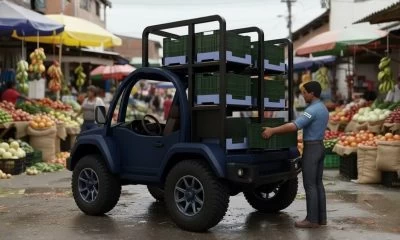Senda Is a Compact, Jeep-Inspired Cargo EV Built To Reach Remote, Roadless Communities