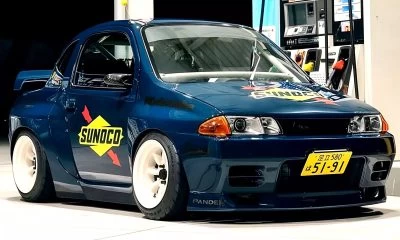 This cute R32 GT-R looks like an AI glitch but it actually exists
